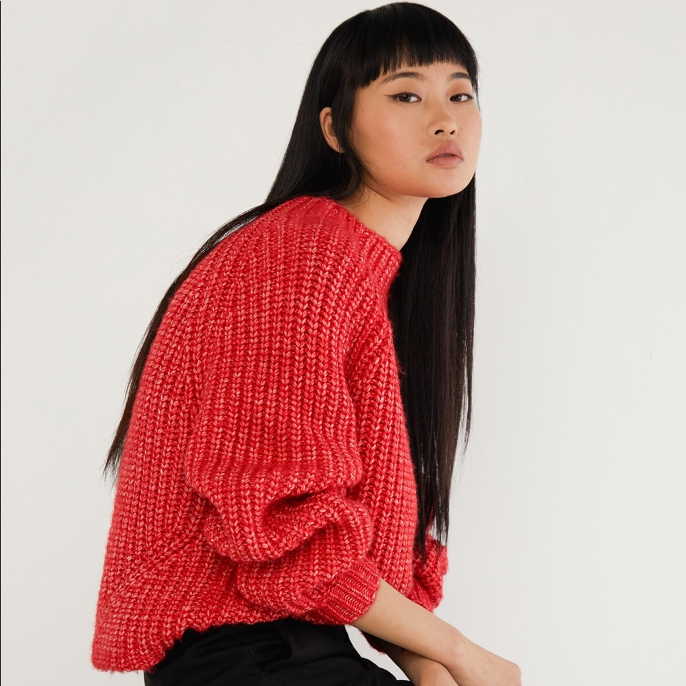 Goddess cropped ribbed turtleneck sweater cozy knit bohemian layer fall winter